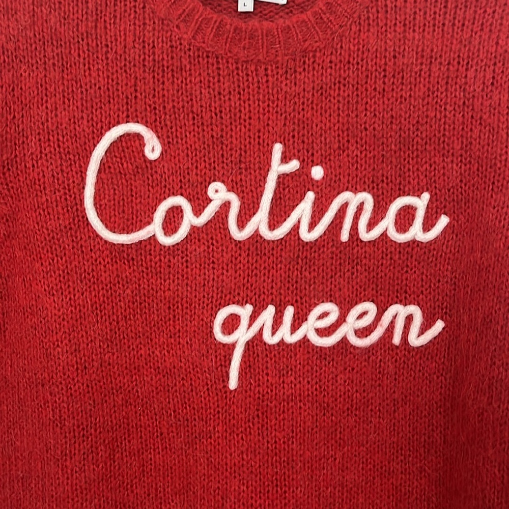 MC2 Saint Barth Red Crew Neck Sweater Vibrant Knit Casual - Picture 9 of 11